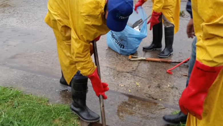 Los Municipios desplegaron operativos en las zonas afectadas por la intensas lluvias del fin de semana