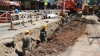Insaurralde destacó el avance de la ampliación cloacal en Lomas Centro que beneficiará a 68 mil vecinos