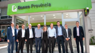 El Banco Provincia inauguró tres cajeros automáticos frente a la Plaza Grigera