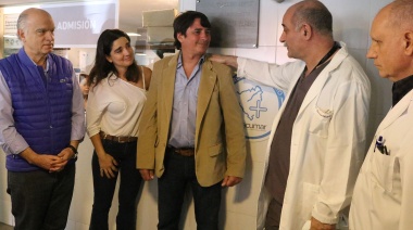 Grindetti recorrió obras en el hospital Narciso López