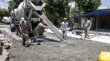 Continúan las obras de bacheo y repavimentación en el límite de Lanús con Lomas de Zamora