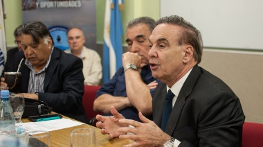 Pichetto buscó el respaldo de gremios de industria naval a su proyecto presidencial