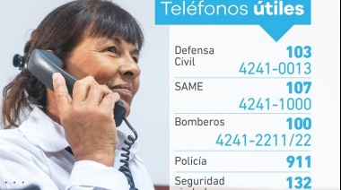 Teléfonos útiles ante cualquier emergencia en Lanús