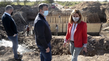 Casacallares visitó obras en Burzaco, Glew y Ministro Rivadavia