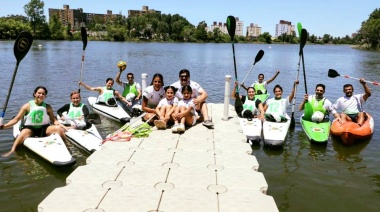 La Escuela de Canotaje recibió equipamiento y será sede de la Copa Argentina de Kayak Polo
