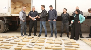 Grindetti y Perroni supervisaron la incautación de 1500 panes de droga