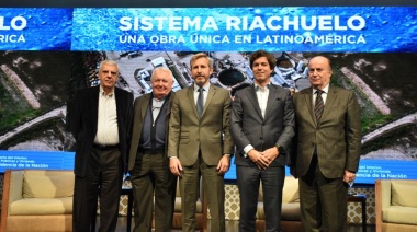 Rogelio Frigerio y AySA presentaron el documental "Sistema Riachuelo"