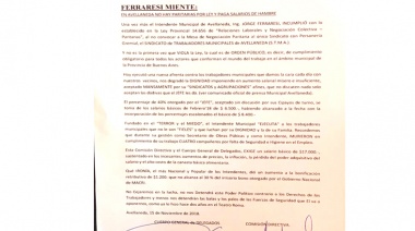 Ferraresi acordó un aumento por debajo de la inflación y sin convocar de todos los gremios