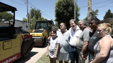 Cascallares supervisó obras en Longchamps