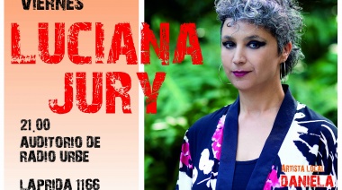 Imperdible show de Luciana Jury en el auditorio de Radio Urbe