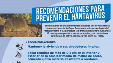 El Municipio difundió información para combatir el hantavirus