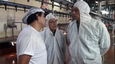 Berni y Grosi recorrieron la cooperativa Frigocar