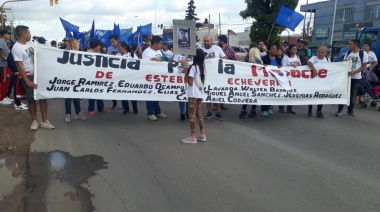 Masacre de Transradio: colocaron baldosas en homenaje a las víctimas