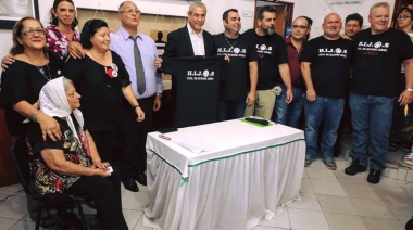 Ferraresi firmó un convenio con la agrupación H.I.J.O.S.