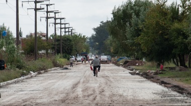 Cascallares recorrió la obra de la avenida Tomás Espora