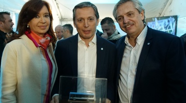 Gray, con Alberto y Cristina Fernández