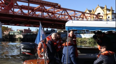 Grindetti y Frigerio recorrieron el Riachuelo