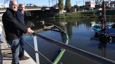Grindetti y Frigerio recorrieron el Riachuelo