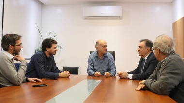 Grindetti y Otero visitaron obras de Red AMBA en Lanús