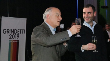 Grindetti presentó su lista de candidatos acompañado por Pichetto