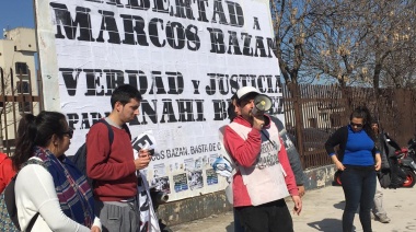 A dos años de su arresto, se movilizaron a Tribunales para pedir la excarcelación de Bazán