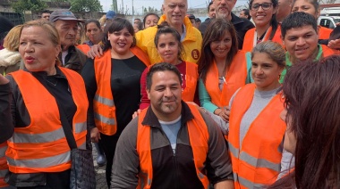 Tras el fuerte temporal, Grindetti puso en marcha un operativo de asistencia