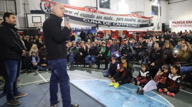 Grindetti se reunió con dirigentes de clubes de barrio