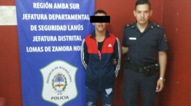 Quiso robar frente a una escuela y agredió a la policía con un cuchillo