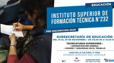 Pondrán en marcha el primer instituto de formación técnica browniano