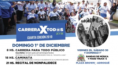 Llega la “Carrera X Todos” y el festival por el Día de las Personas con Discapacidad