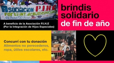 Brindis solidario de Bonaerenses Autoconvocados por la República por la Asociación PIHE