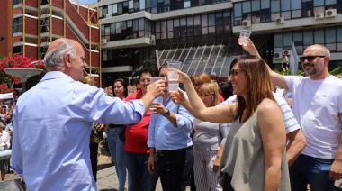 Grindetti despidió el año junto a los trabajadores municipales