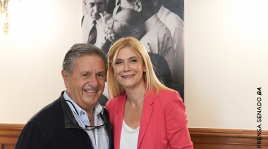 Duhalde se reunió con Magario en el Senado bonaerense
