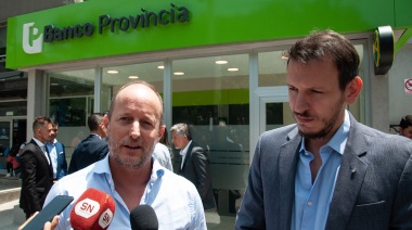 El Banco Provincia inauguró tres cajeros automáticos frente a la Plaza Grigera