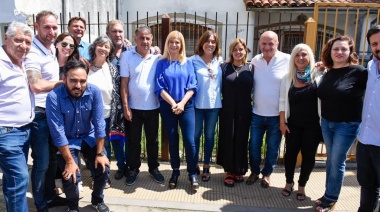 Grindetti acompañó a Magario en una recorrida por la Secundaria Nº 27