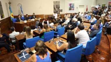 El discurso de Chornobroff: elogios a la gestión de Ferraresi, respaldo a Alberto y críticas a Juntos por el Cambio