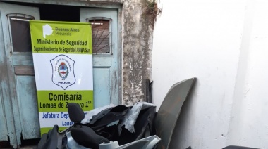 Clausuraron otro taller clandestino donde funcionaba un desarmadero de autos