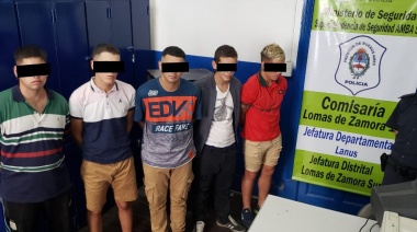 Robo piraña: ocho jóvenes detenidos en Lomas de Zamora