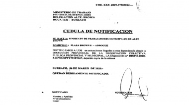 Se convalidó en Almirante Brown el nuevo Convenio Colectivo de los municipales