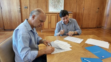 Grindetti y Arroyo firmaron un convenio en el marco de la emergencia sanitaria