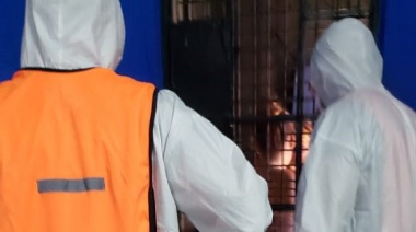 Desinfectaron dependencias policiales de Lomas de Zamora para prevenir el Coronavirus