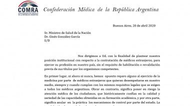 Confederación médica nacional contra la posible llegada de profesionales cubanos