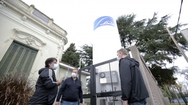 Cascallares recorrió la obra del hospital Burgwardt de Longchamps