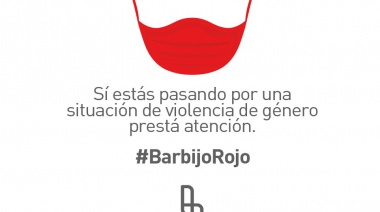 Llega a Lanús la campaña “Barbijo rojo” contra la violencia de género