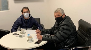 Montero se mostró con funcionarios de Grindetti