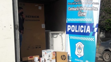 Recuperaron electrodomésticos robados valuados en dos millones de pesos