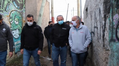 Berni y Grindetti se mostraron juntos en unos de los asentamientos más grandes del Conurbano