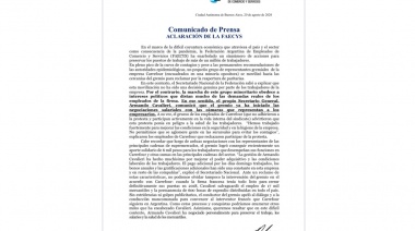 Cavalieri sostuvo que son “una minoría con intereses políticos” quienes pidieron reabrir las paritarias