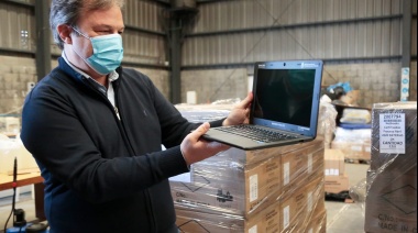 Brown recibió mas de dos mil netbook nuevas del Gobierno para avanzar en la enseñanza en tiempos de pandemia