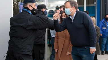 Cascallares y Frederic recorrieron bases de Gendarmería y de la Policía Federal en Brown
